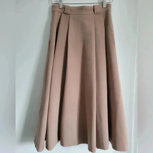 Zara midi pleat detail pink skirt - Picture 12 of 14